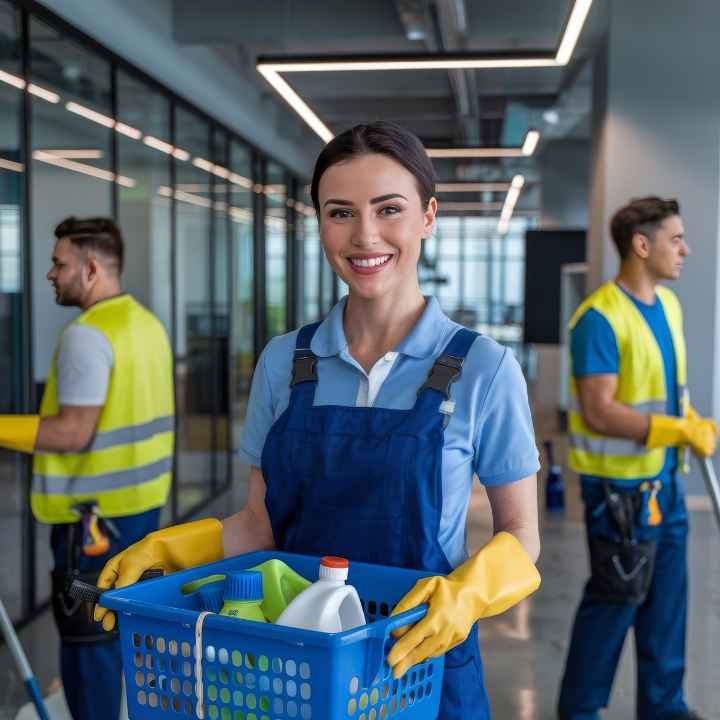 Smiley Clean Group cleaning crew